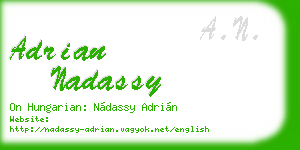 adrian nadassy business card
